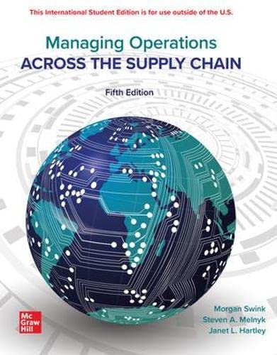Stock image for Managing Operations Across The Supply Chain ISE for sale by BooksRun