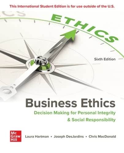 Stock image for Business Ethics Decision Making Personal Integrity Social Responsibility for sale by Books Puddle