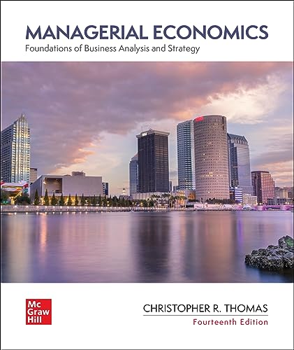 Imagen de archivo de Managerial Economics: Foundations of Business Analysis and Strategy 14th a la venta por Harveston College Textbooks