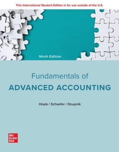 Stock image for Fundamentals of Advanced Accounting ISE for sale by Blackwell's