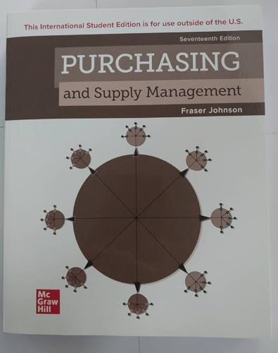 Imagen de archivo de Purchasing and Supply Management ISE a la venta por Blackwell's