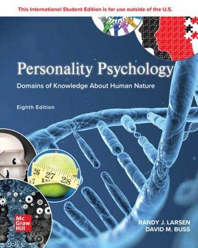 Beispielbild fr Personality Psychology: Domains of Knowledge About Human Nature ISE zum Verkauf von Blackwell's
