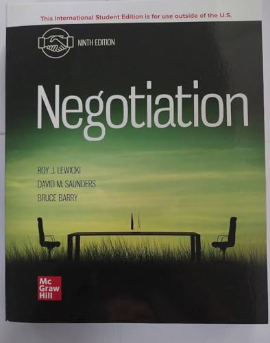 Stock image for ISE Negotiation for sale by Monster Bookshop