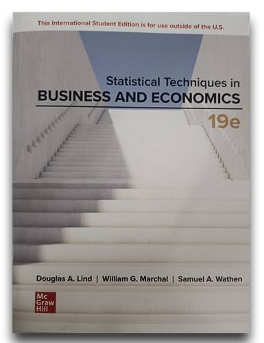 Beispielbild fr ISE Statistical Techniques in Business and Economics zum Verkauf von Monster Bookshop