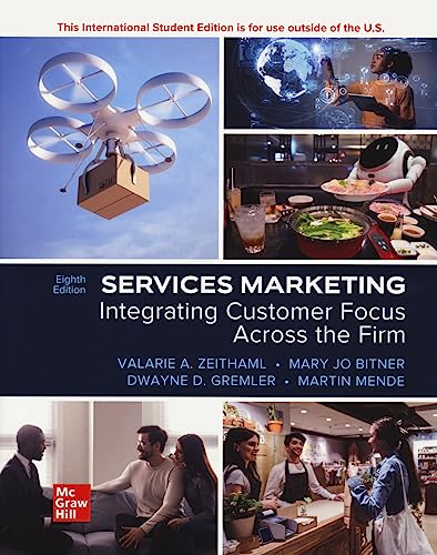 Imagen de archivo de ISE Services Marketing: Integrating Customer Focus Across the Firm a la venta por Revaluation Books