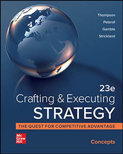 Stock image for GEN COMBO LL CRAFTING AND EXECUTING STRATEGY:CONCEPTS; CONNECT ACCESS CARD 23RD for sale by BooksRun