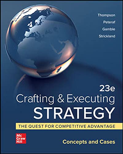 Stock image for GEN COMBO LL CRAFTING AND EXECUTING STRATEGY:CONCEPTS CASES; CONNECT ACCESS CARD 23RD for sale by Textbooks_Source