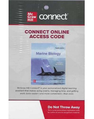 9781266573316: Connect Access Code Card for Marine Biology, 12th edition