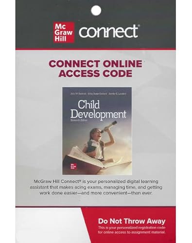 Beispielbild fr Connect Access Code Card for Child Development: An Introduction, 16th edition zum Verkauf von Facetextbooks