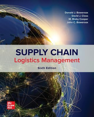 Imagen de archivo de Loose Leaf for Supply Chain Logistics Management (The Mcgraw Hill in Operations and Decision Sciences) a la venta por BooksRun