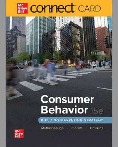 Stock image for Connect Access Code Card for Consumer Behavior, 15th edition for sale by Facetextbooks