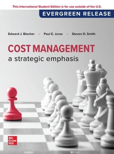 Stock image for Cost Management: A Strategic Emphasis ISE (Paperback) for sale by Grand Eagle Retail