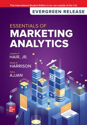 Imagen de archivo de Essentials of Marketing Analytics ISE a la venta por PBShop.store UK