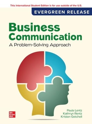 Stock image for Business Communication: A Problem-Solving Approach ISE for sale by Blackwell's