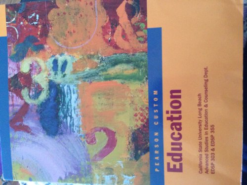 Stock image for Pearson Custom Education for sale by Hawking Books