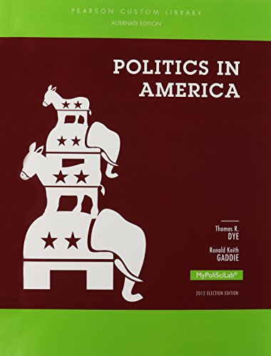Stock image for Politics in America for sale by SecondSale