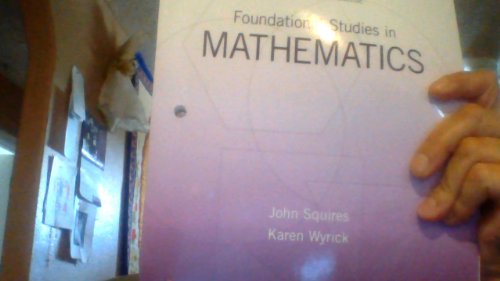 Stock image for Foundational Studies in Mathematics for sale by Hawking Books