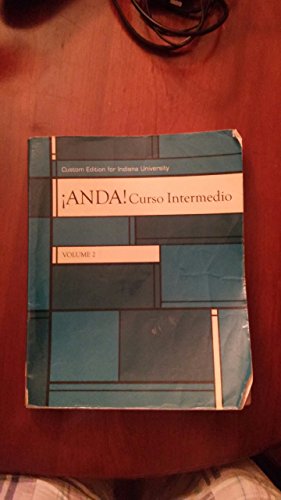9781269138321: Anda! Curso Intermedio (Second Custom Edition for Indiana University)