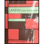 Stock image for ANDA! CURSO INTERMEDIO,VOL.1 >CUSTOM< for sale by HPB-Red