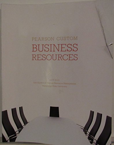 9781269241946: Business Resources: MGT 3513 Introduction to Human Resource Management MSU