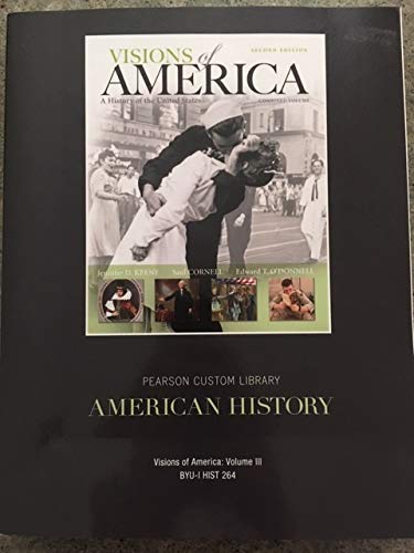 Imagen de archivo de American History--Visions of America: Vol 3 custom BYUI a la venta por HPB-Red