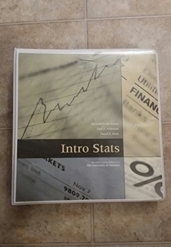 Stock image for Intro Stats, Second Custom Edition for sale by SatelliteBooks