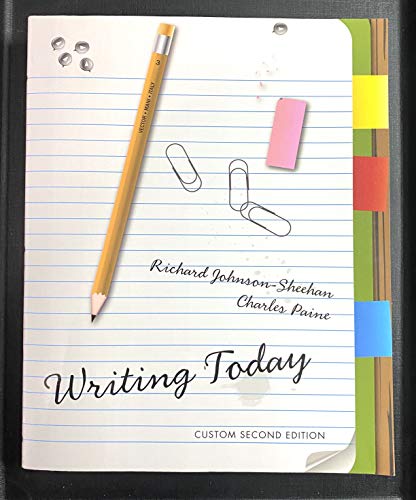 Beispielbild fr Writing Today Custom Second Editon zum Verkauf von Books From California