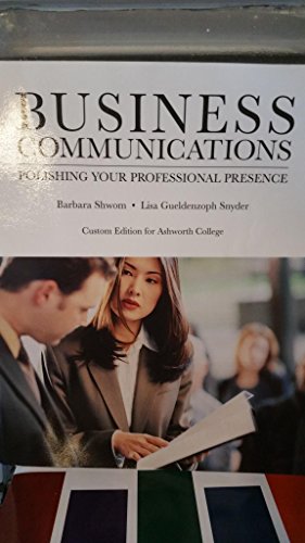 Business Communication: Polishing Your Professional Presence:  9780134740850: Business Communication Books @