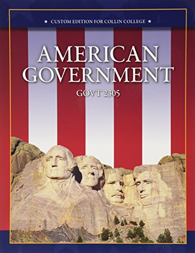 Imagen de archivo de AMERICAN GOVERNMENT >CUSTOM< a la venta por HPB-Red