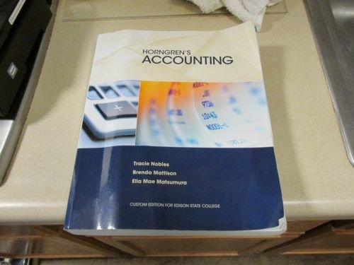 9781269360982: Horngren's Accounting (Custom Edition for Edison State College)