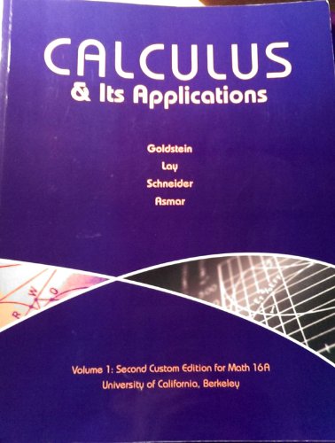 Beispielbild fr Calculus & Its Applications zum Verkauf von HPB-Red