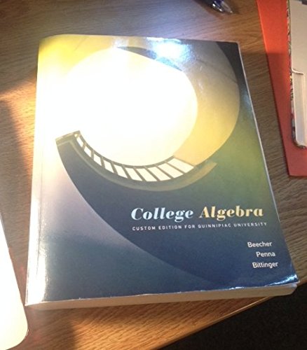 9781269371612: College Algebra, Quinnipiac University