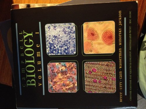 Imagen de archivo de Campbell Biology Volume 1 Custom Edition for Valencia College a la venta por ThriftBooks-Dallas