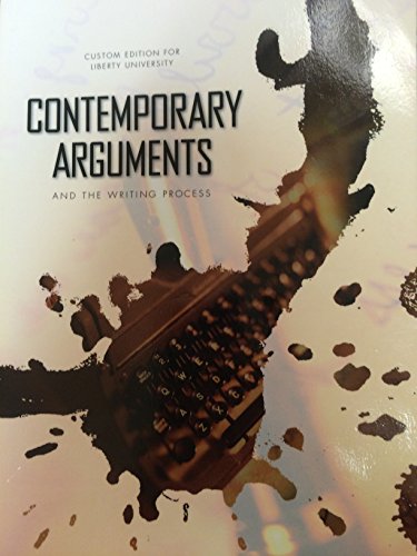 Beispielbild fr Contemproary Arguments and the Writing Process zum Verkauf von BookHolders