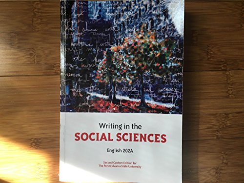 Stock image for Writing in the Social Sciences: English 202A (Penn State University) for sale by ThriftBooks-Atlanta