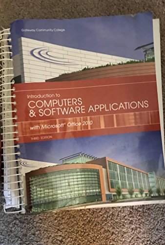 9781269417761: Introduction to Computers & Software Applications Third Edition