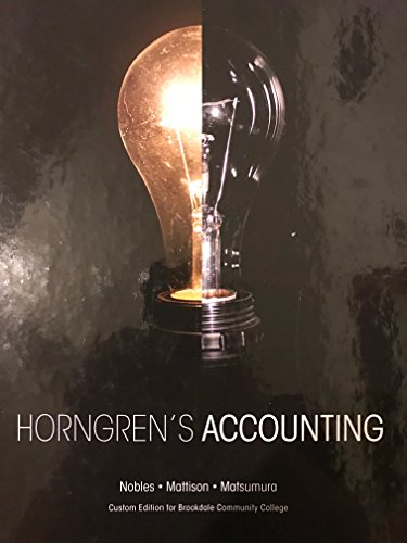 Imagen de archivo de Horngren's Accounting a la venta por BookHolders
