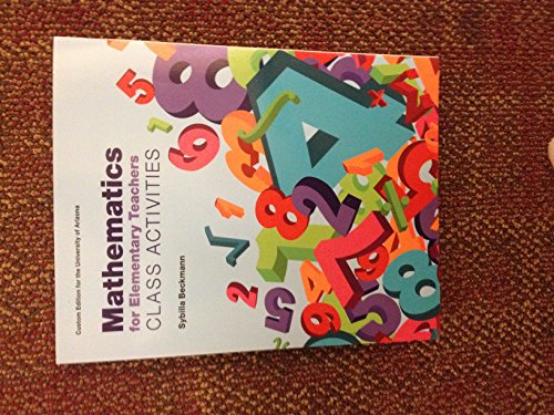Stock image for Mathematics for Elementary Teachers Class Activities for sale by HPB-Red