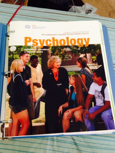 Stock image for Psychology (Custom for CCBC) for sale by BookHolders