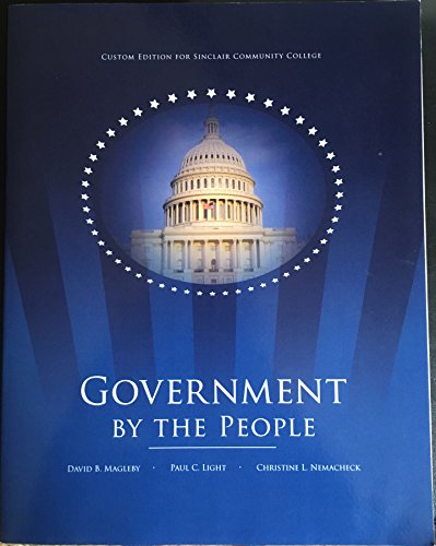 Stock image for Government by the People, Sinclair Community College for sale by HPB-Red