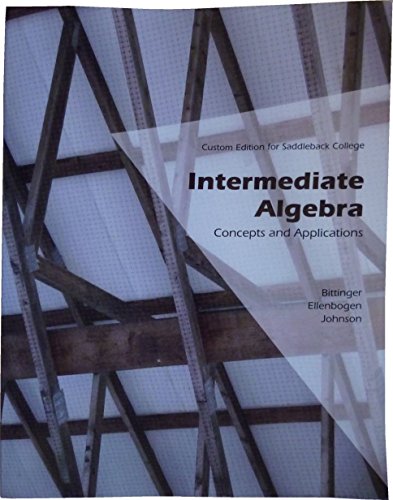 

Elementary and Intermediate Algebra: Concepts and Applications - Custom Edition for Everett Community College