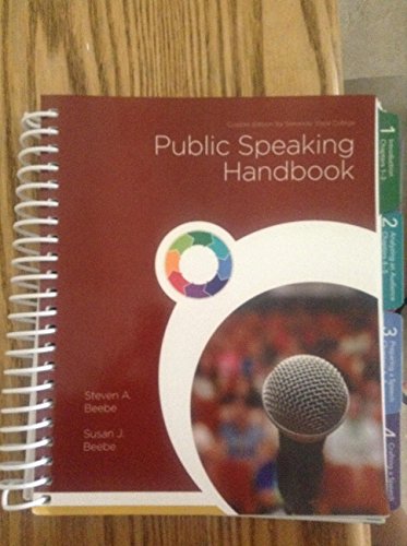 9781269447218: Public Speaking Handbook: Custom Edition for Seminole State College