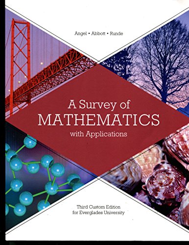 Beispielbild fr A Survey of Mathematics zum Verkauf von ThriftBooks-Dallas
