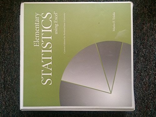 Stock image for Elementary Statistics Using Excel for sale by The Media Foundation