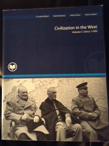 Imagen de archivo de Civilization in the West Volume C (Since 1789) a la venta por HPB-Red