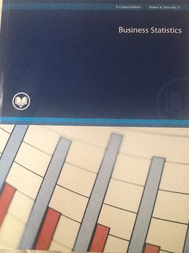 Imagen de archivo de Business Statistics: A Custom Edition a la venta por HPB-Red