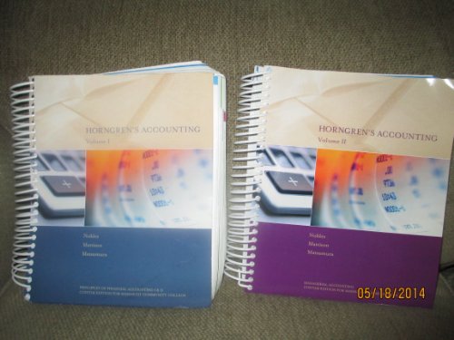 9781269542555: Horngrens Accounting 10th Edition