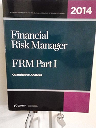 Imagen de archivo de Financial Risk Management Part I, Quantitative Analysis a la venta por Irish Booksellers