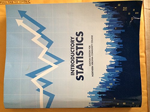 Stock image for Introductory Statistics Custom Edition for Northern Virginia Community College 9th Ed. for sale by Wonder Book