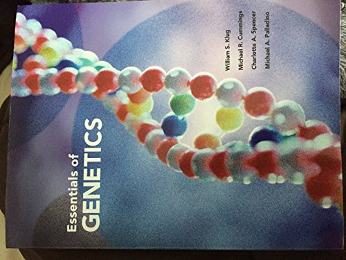 Stock image for Essentials of Genetics by Klug, William S., Cummings, Michael R., Spencer, Charlotte A (2013) Paperback for sale by HPB-Red